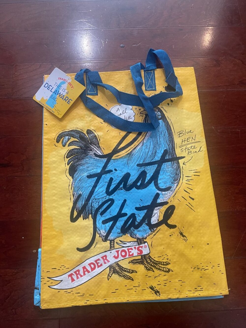 Trader Joe's 2017 Delaware "Just State" Reusable Bag NWT